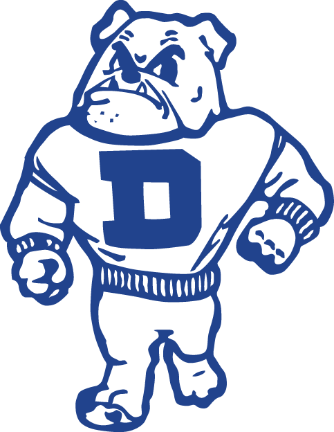Drake Bulldogs 1956-2004 Primary Logo iron on transfers for T-shirts
